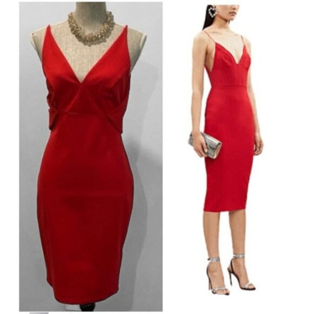 Mystic Red Midi Dress
